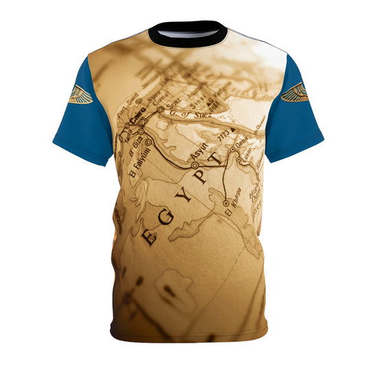 Ancient Egypt Adventure Map | Unisex Graphic Tee | Travel Inspired Shirt | Graphic Tee, Geography Fanatics | Wanderlust Apparel