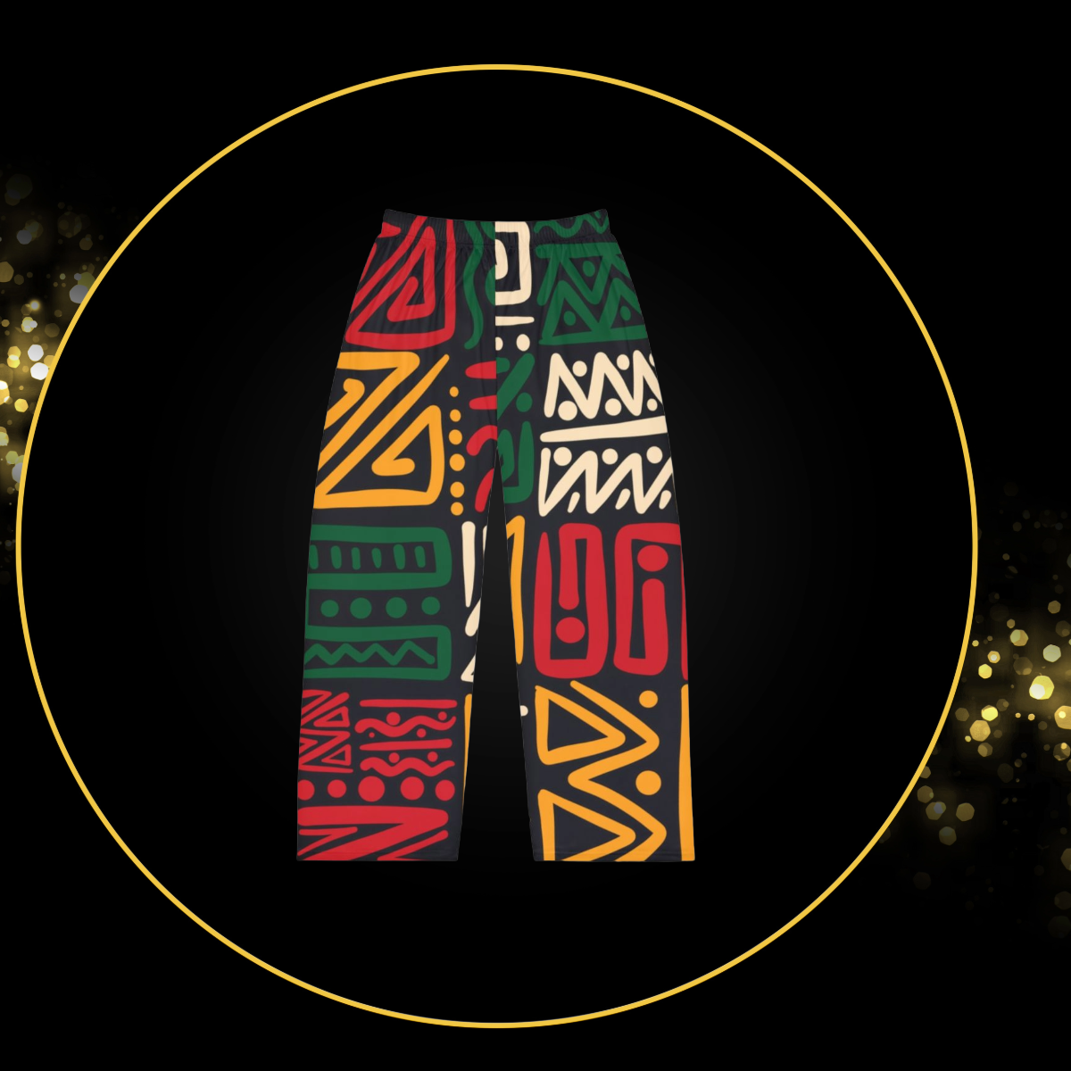 Africa Patterned Men's Pajama Pants | Ancestry | Comfortable Sleepwear | Gift for Him | Lounge Pants | Casual Style | Festive Pajamas