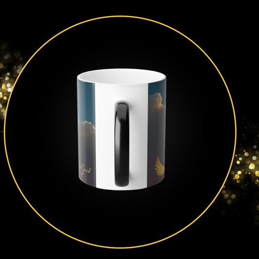 11 oz. Inspirational Coffee Mug | Ceramic Beverage Holder | God Is Good | Chosen Angel