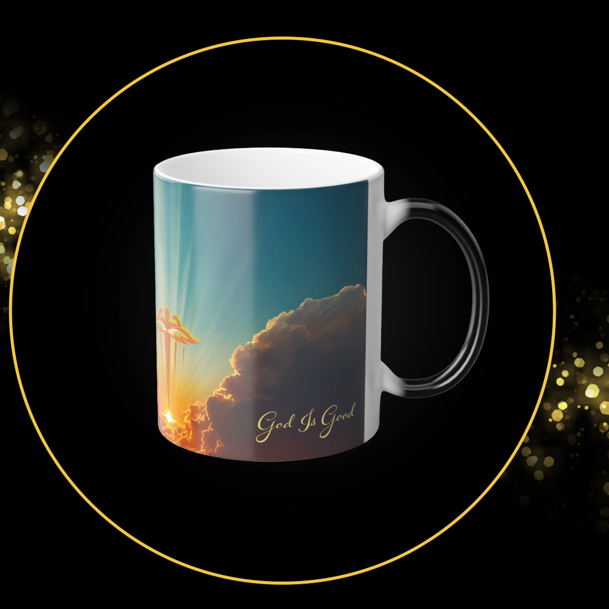 11 oz. Inspirational Coffee Mug | Ceramic Beverage Holder | God Is Good | Chosen Angel