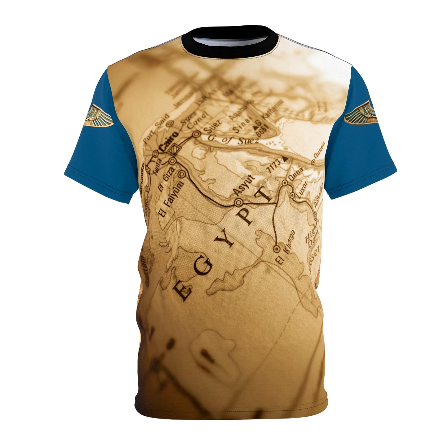 Ancient Egypt Adventure Map | Unisex Graphic Tee | Travel Inspired Shirt | Graphic Tee, Geography Fanatics | Wanderlust Apparel