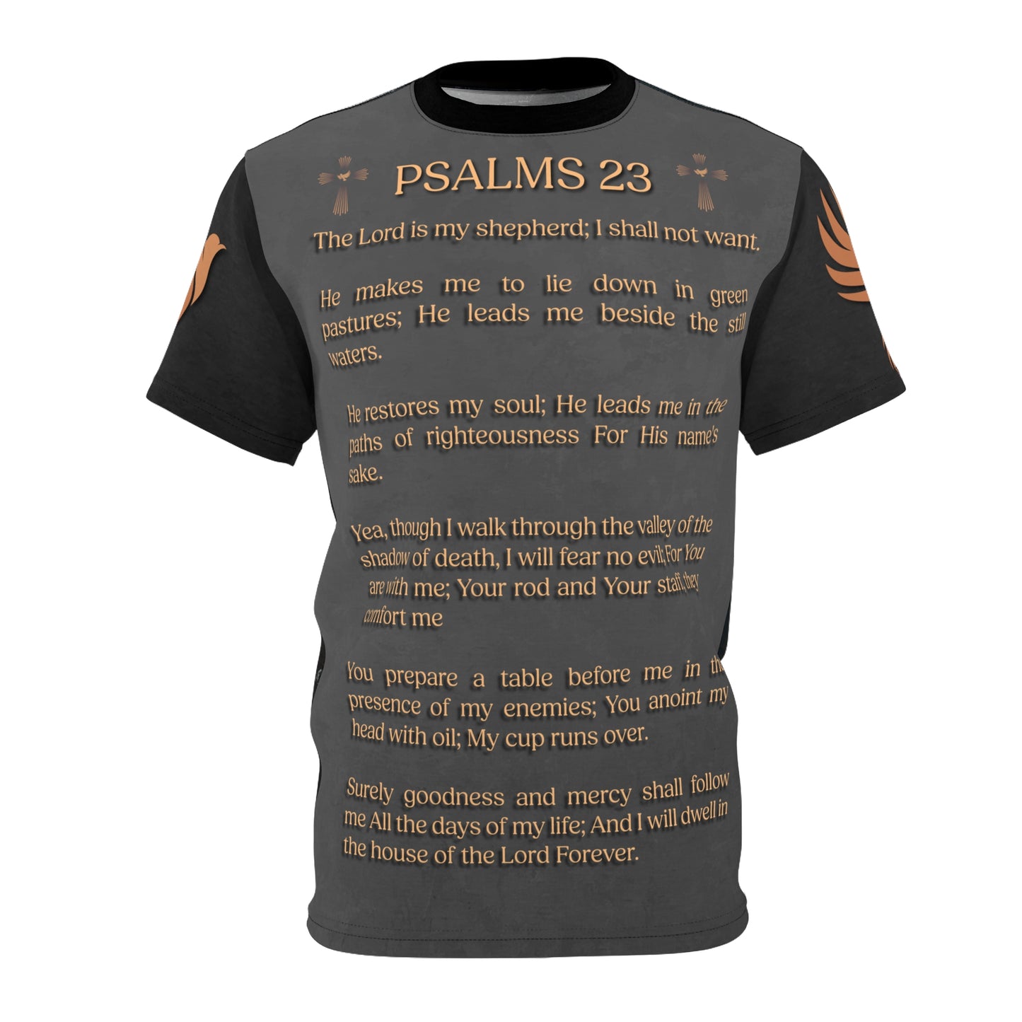 Holy Bible Psalms 23 | Unisex Graphic Tee | Faith-Based | Religious Traditions