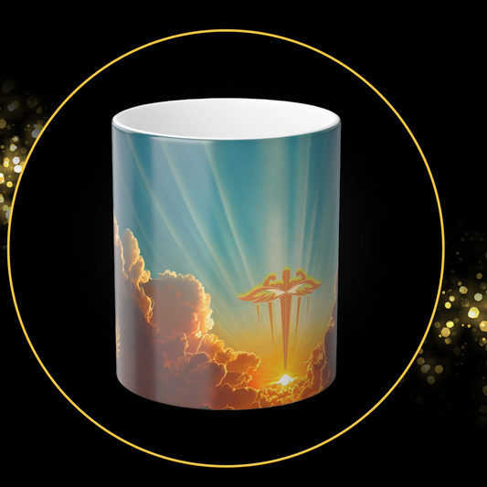 11 oz. Inspirational Coffee Mug | Ceramic Beverage Holder | God Is Good | Chosen Angel
