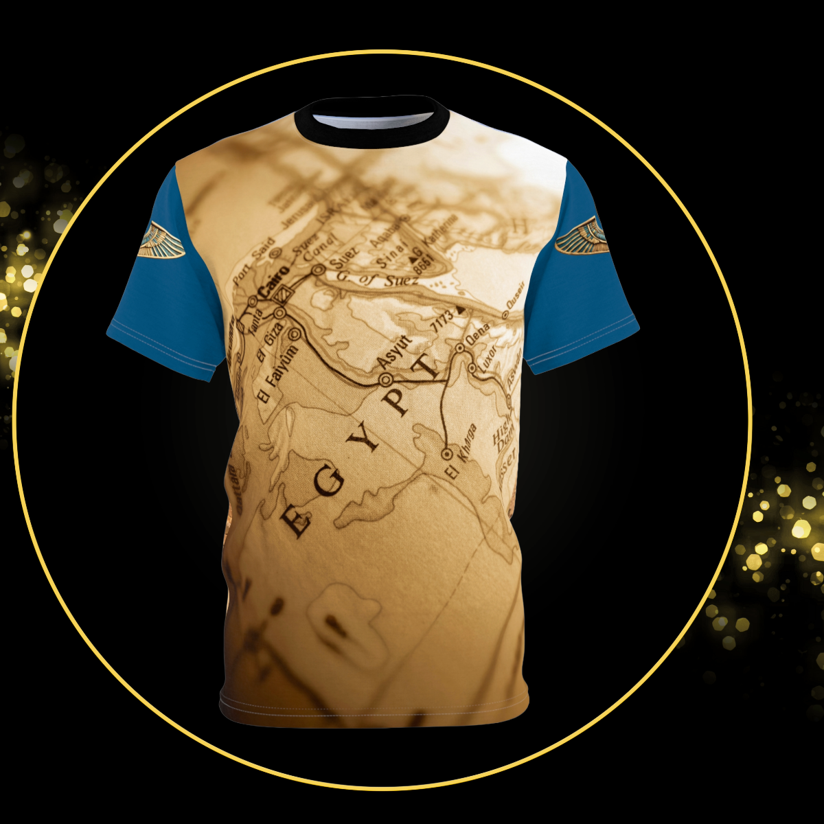 Ancient Egypt Adventure Map | Unisex Graphic Tee | Travel Inspired Shirt | Graphic Tee, Geography Fanatics | Wanderlust Apparel