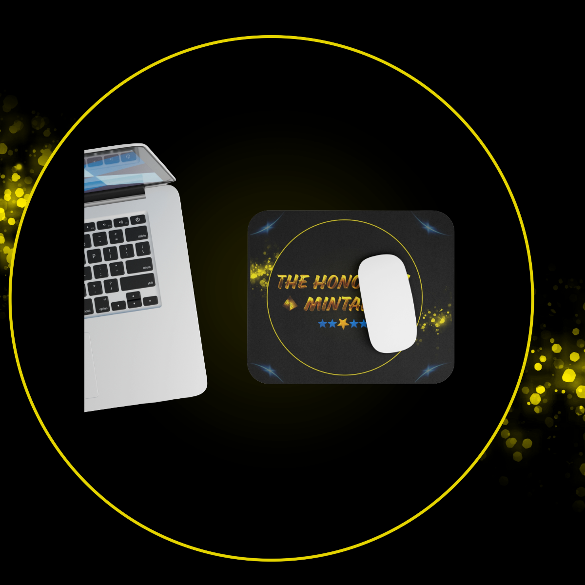 The Honorary Mintaka Mouse Pad | Desk Accessory | Gamer Gift | Office Decoration | Starry Design