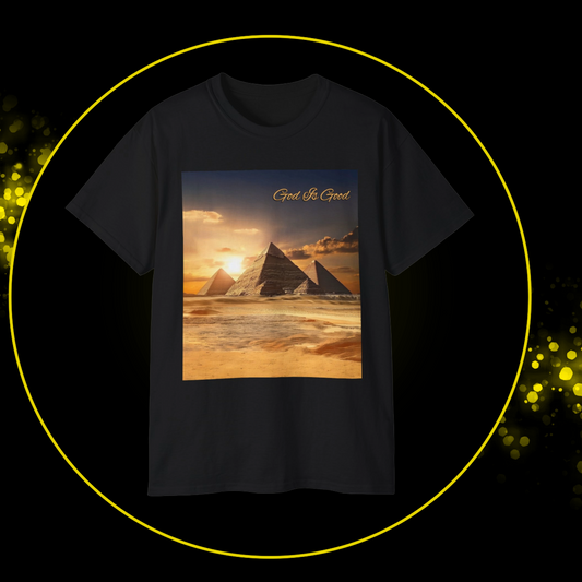Unisex Egyptian Adventure Tee | Ancient Kemet | Pyramids of Giza | Spiritual Ancestry | Gift for Anicent Egyptian Lovers | Cool Streetwear | Unique Graphic Unisex Crew Tshirt | God Is Good