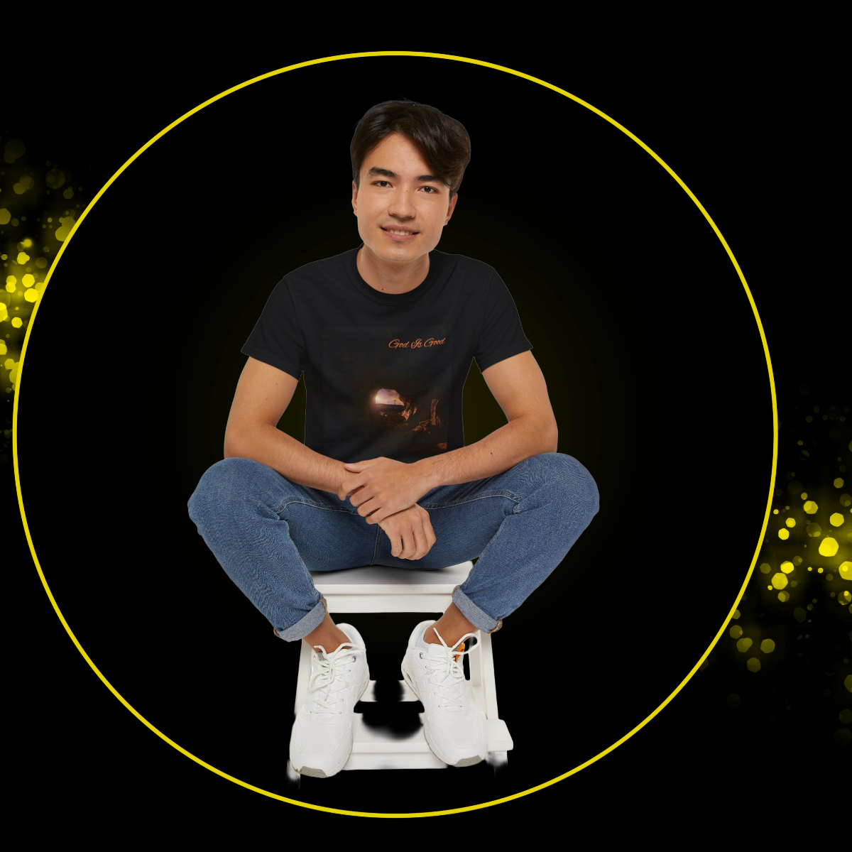 Unisex Christian Tee | Jesus Christ | Tombstone | Spiritual Ancestry | Gift for Christian Belief Lovers | Cool Streetwear | Unique Graphic Tee | God Is Good