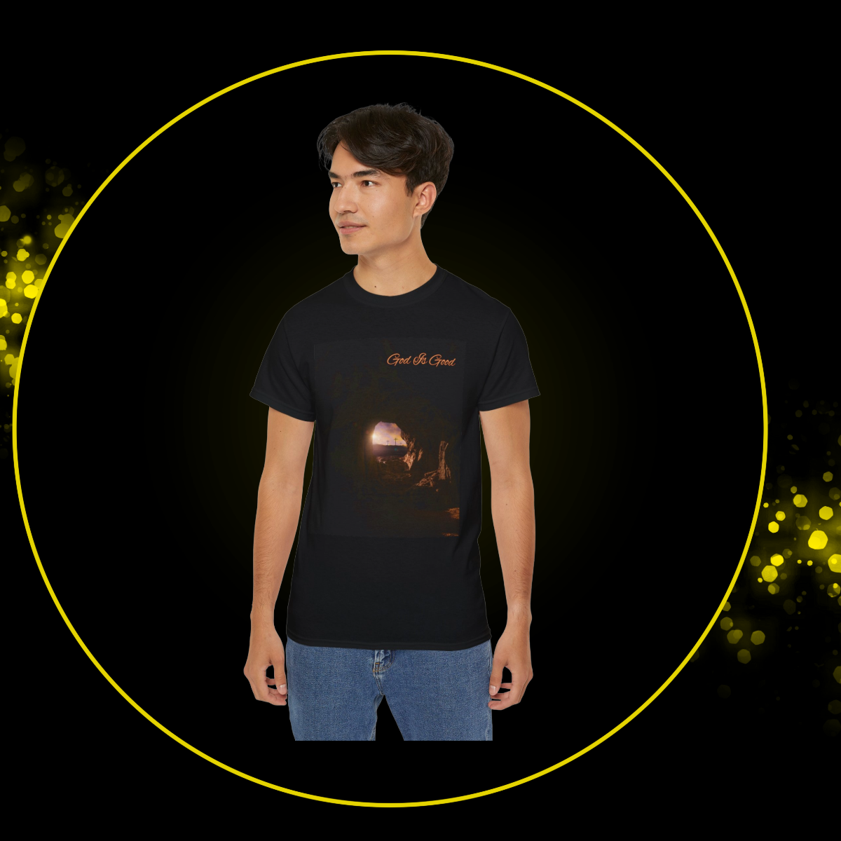 Unisex Christian Tee | Jesus Christ | Tombstone | Spiritual Ancestry | Gift for Christian Belief Lovers | Cool Streetwear | Unique Graphic Tee | God Is Good