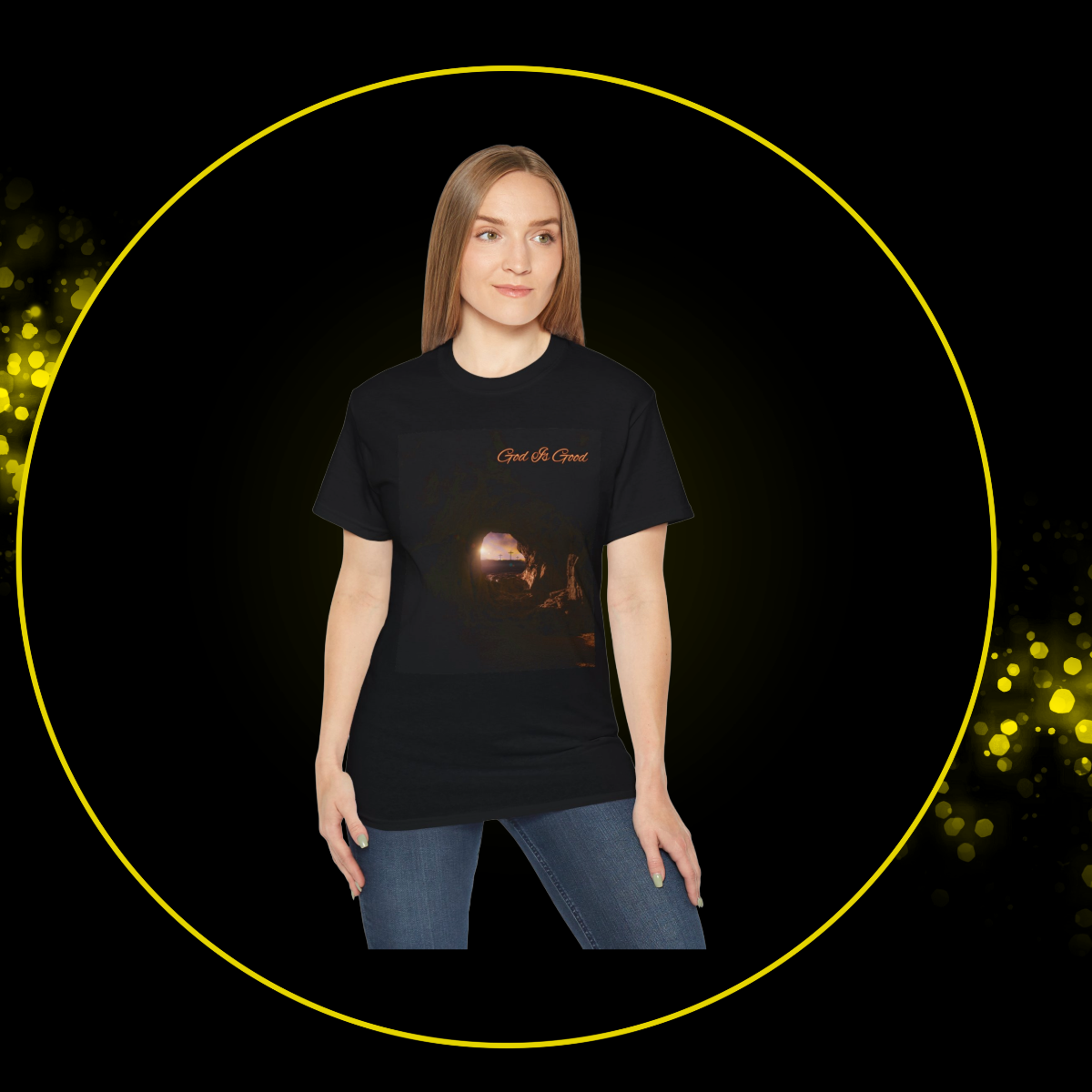Unisex Christian Tee | Jesus Christ | Tombstone | Spiritual Ancestry | Gift for Christian Belief Lovers | Cool Streetwear | Unique Graphic Tee | God Is Good