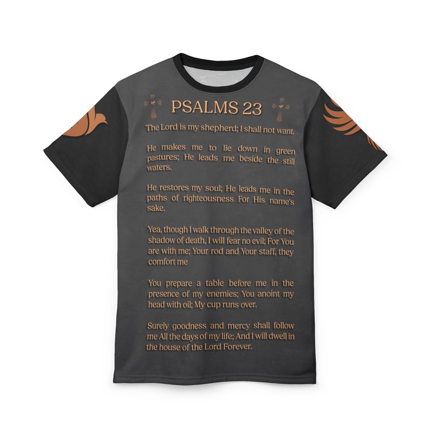 Holy Bible Psalms 23 | Unisex Graphic Tee | Faith-Based | Religious Traditions
