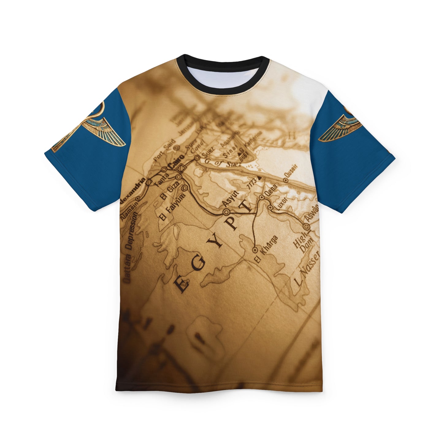 Ancient Egypt Adventure Map | Unisex Graphic Tee | Travel Inspired Shirt | Graphic Tee, Geography Fanatics | Wanderlust Apparel